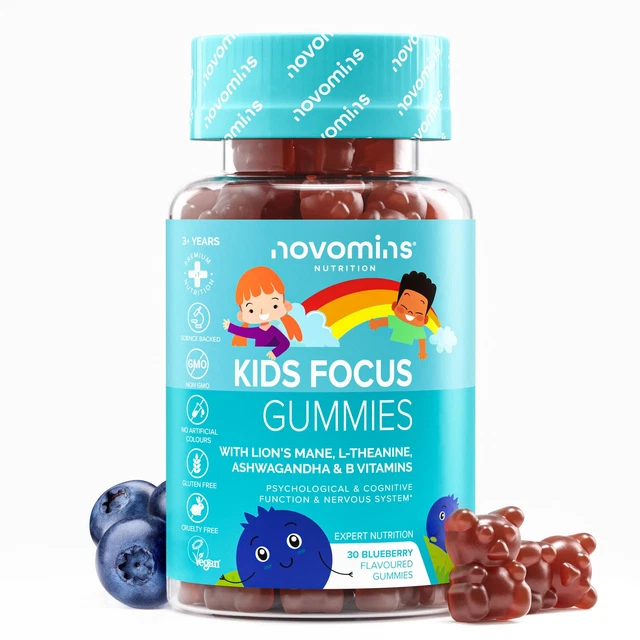 KIDS FOCUS GUMMIES Nootropic High Strength Brain Supplement for ...