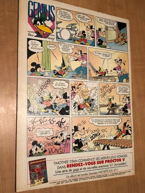 Le Journal de Mickey n° 1841 (06/10/1987) avec les 8 vignettes odorantes - BE 3