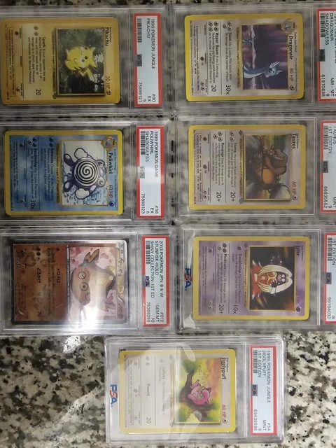 VINTAGE GRADED POKEMON cards lot collection PSA shadowless 1st Edition ...