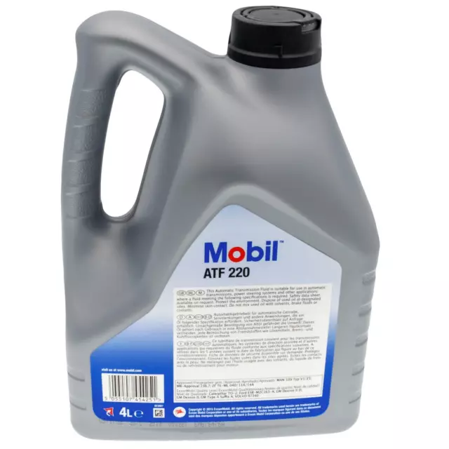 4 Liter Mobil ATF 220 Premium Automatik Getriebeöl Dexron II D MB 236.7 97340 2