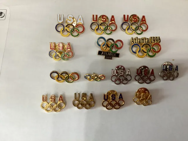 Atlanta Olympic Games 1996 Olympic Rings Pin 15