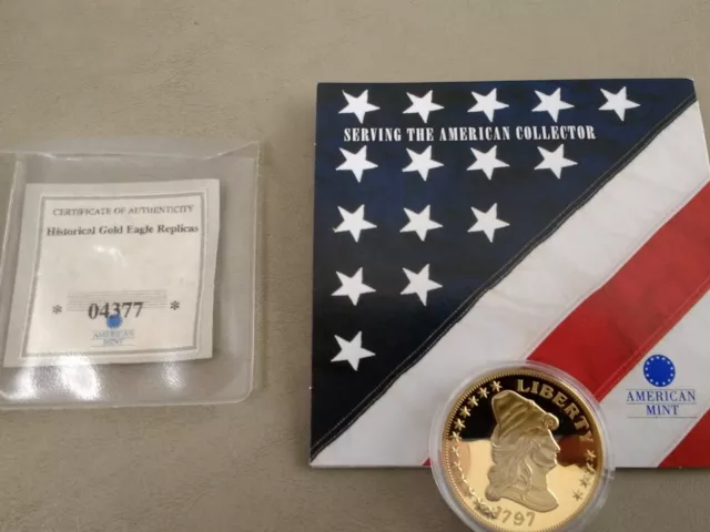 American Mint Historical Gold Eagle Copy