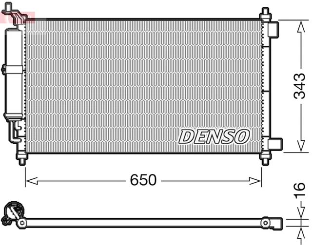 Condensatore DENSO DCN46020 per Nissan Micra 3 K12 note e11 ne11 juke