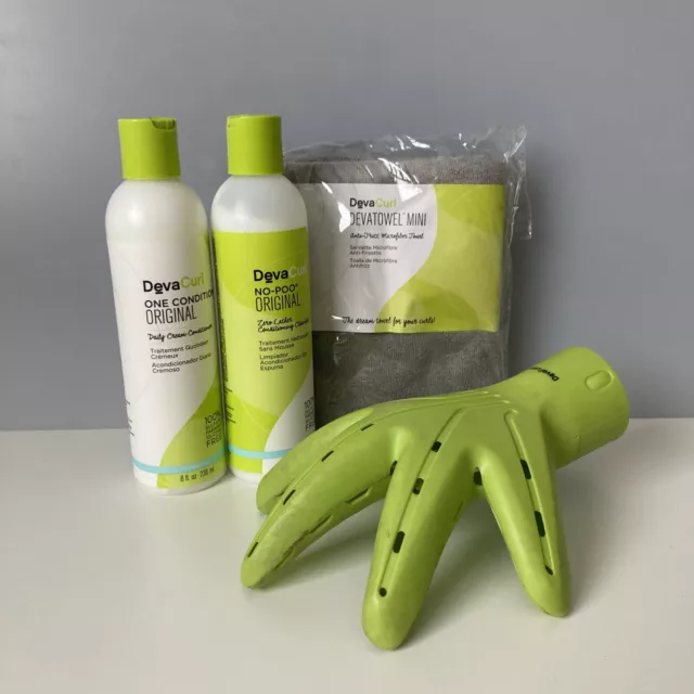 DevaCurl Conditioner and No-Poo Original- Devatowel Mini DevaFuser Lot 🔥
