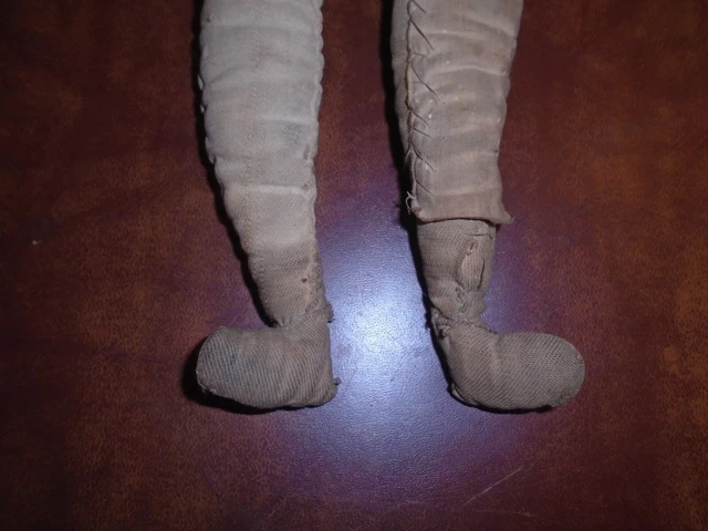 Antique American Rag Cloth Primitive Doll 19" 4