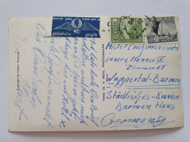 Postkarte Ceylon