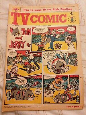 TV Comic #1067 27 May 1972 VGC Basil Brush The Avengers Tom & Jerry VERY RARE 
