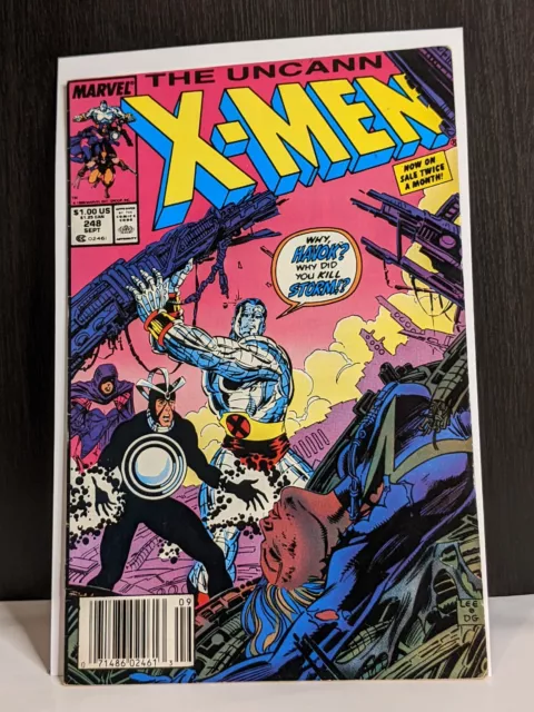 Copper Age Marvel Comic 1989: Uncanny X-Men Vol 1 #248 Newsstand 1st Jim Lee Art