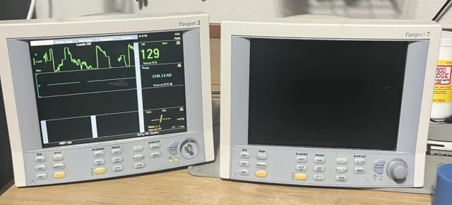 DataScope PASSPORT2 ECG NIBP Spo2 Color Patient Monitor