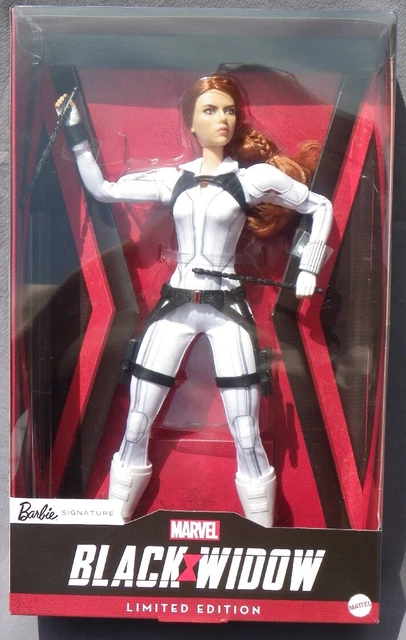 BARBIE BLACK WIDOW Marvel Version White Scarlett Johansson 2019