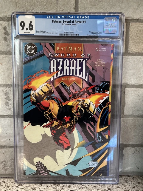 DC BATMAN Sword of Azrael # 1 - CGC 9.6  1st appearance of Azrael Key 1992 Comic