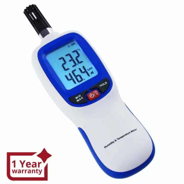 High Quality Digital Humidity & Temperature Meter Hygrometer Psychrometer Great