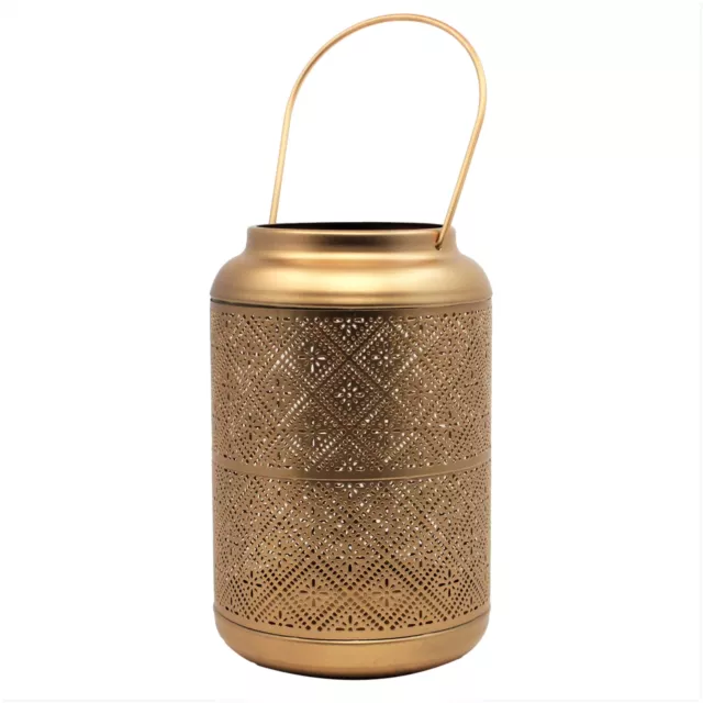 Gold Moroccan Lantern Vintage Tea Light Candle Holder Metal Home Décor Gift