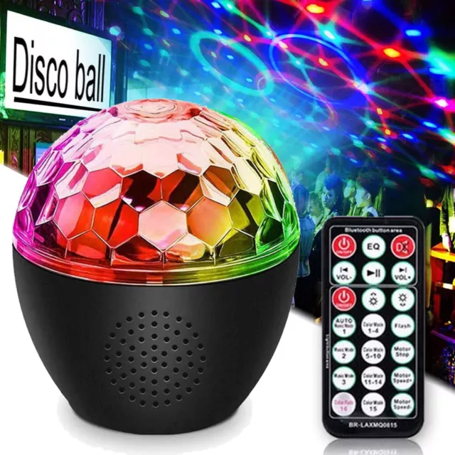 Disco Party DJ LED RGB Stage Effect Light Lamp Laser Crystal Magic Ball w/Remote