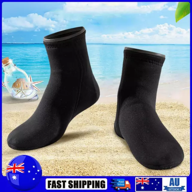 Beach Fin Sock Unisex Winter Warm Neoprene Anti Slip for Water Sport (S)
