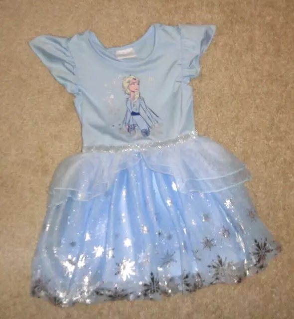 Disney Frozen Princess Elsa Toddler Girls Dress Size 3T New