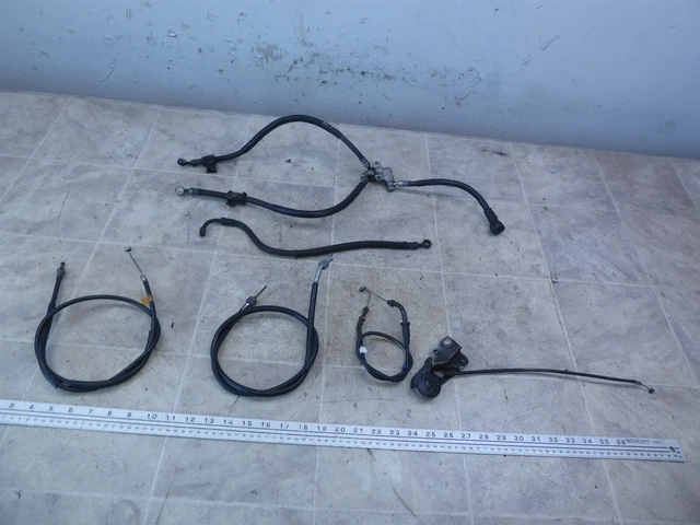 1989 Yamaha FZR600 Y838) brake line choke lever throttle speedo clutch cable set