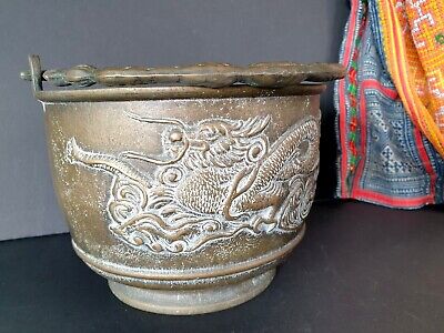 Old Japanese Bronze Dragon Planter …beautiful collection and display piece