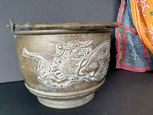 Old Japanese Bronze Dragon Planter …beautiful collection and display piece