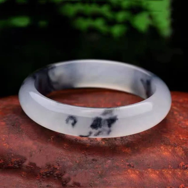 Quality Exquisite Burma Natural A Jadeite Jade Hand Polished Jade Bracelet sd4
