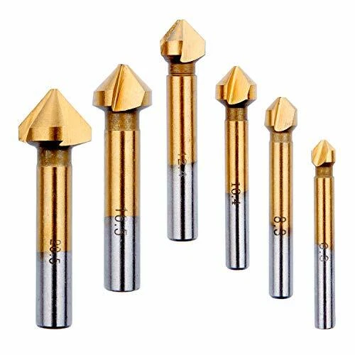 Fraise Conique Metal Bois HTBAKOI Foret Titane Metaux Chanfreiner HSS 90 Degrès