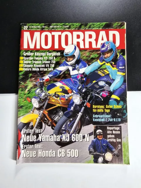 Motorrad Magazin Zeitschrift - Yamaha XJ 600 N - OKTOBER 1993