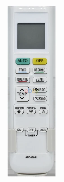 Telecomando per climatizzatore, Telecomando sostitutivo per condizionatore d'aria universale ARH-403 per , Telecomando LCD per climatizzatore Piccolo e maneggevole, Grippy