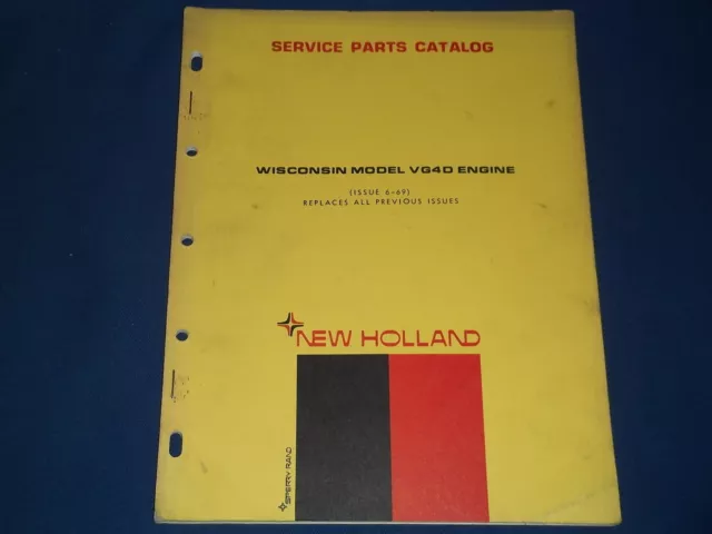 Wisconsin Resistente Motores Modelo VG4D Instrucciones Y Lista de Piezas Holland