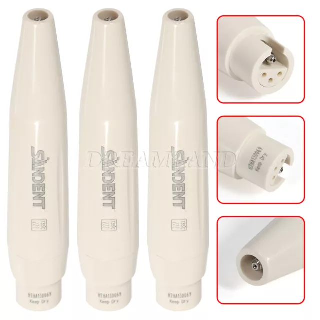 3 Pieza de Mano Ultrasonidos compatible Satelec DTE scaler tips dental sandent