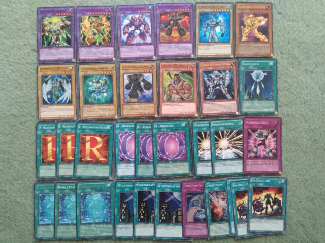 ELEMENTARHELDEN   sammlung deck  LOT  YU-GI-OH Karten ELEMENTARHELD