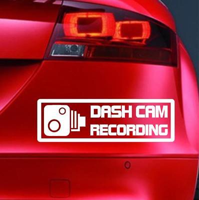 DASH CAM RECORDING Sticker Funny Car JDM 4x4 Window Bumper Novelty Vinyl Decal