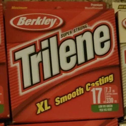 Green Mono Berkley Trilene XL Smooth Casting  17lb. Line 330 yds Low-Vis Green