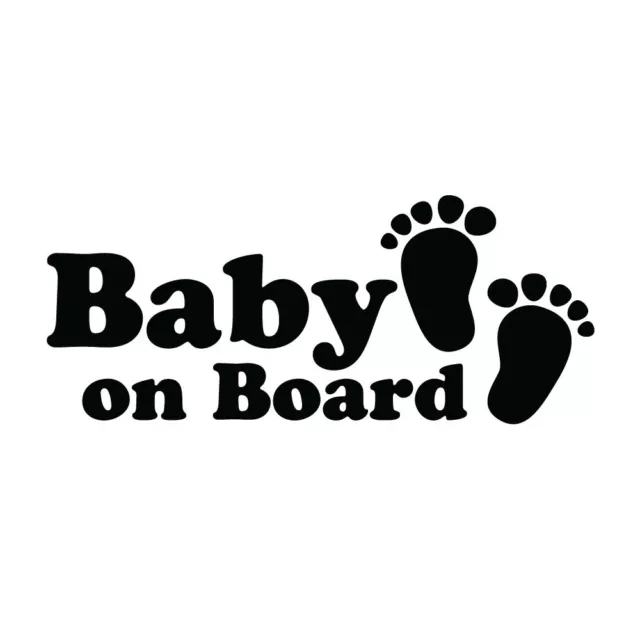 7.5 BABY ON BOARD Vinyl Decal Sticker Car Window Child Babies