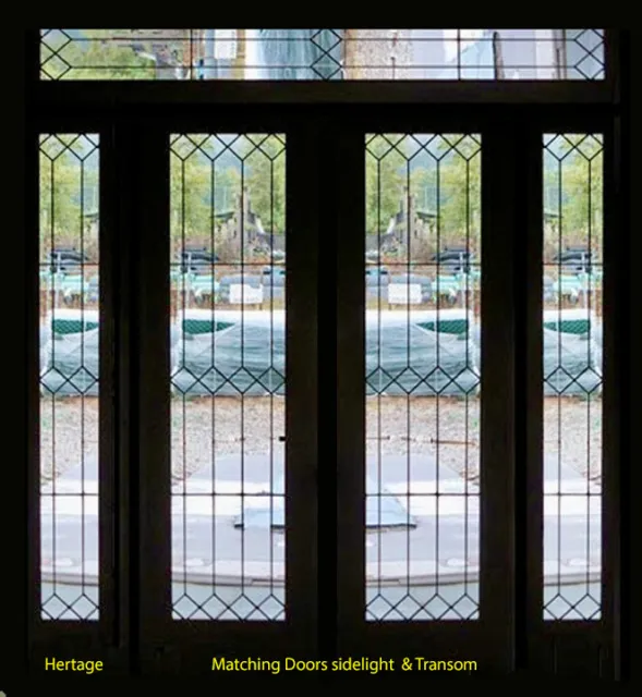 Heritage Design full  leaded  glass interior Doors all sizes 3