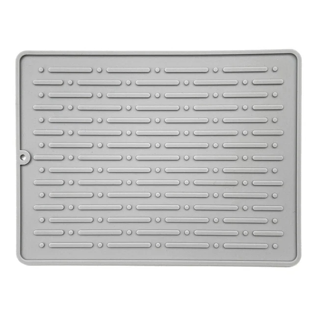 Alfombra de secado cuadrada de silicona almohadilla mesa freática mantel cocina resistencia al calor O3R2