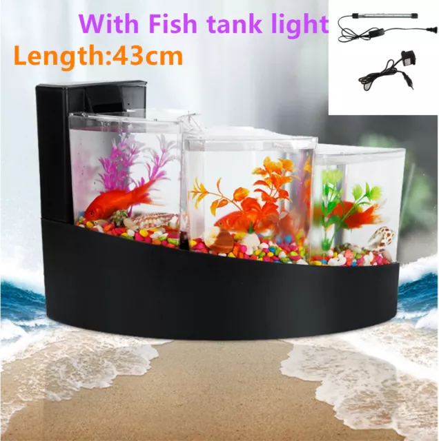 Aquarium Betta Fish Tank Aqueon Falls Three Tier Waterfall w/ Waterfall Filter