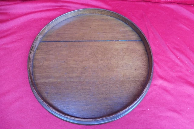 Emebellecedor, Antiguo Bandeja, Madera - Bandeja W. Roble, 35,5cm
