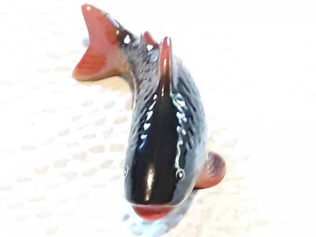 Japanese CARP KOI FISH ART GLASS  figurine