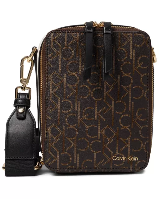 Calvin Klein Brown Benny Signature Women Cross Body