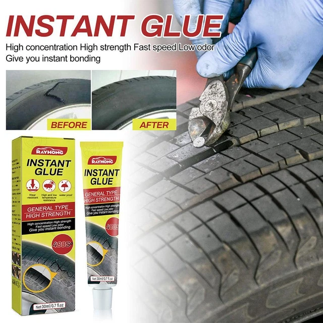 30ML STRONG RUBBER Black Tyre Puncture Repair Glue.For Car Automotive
