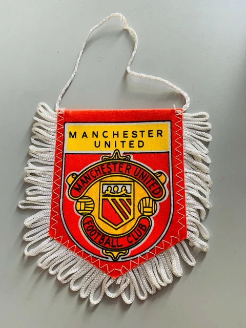 Manchester United grand fanion vintage football pennant