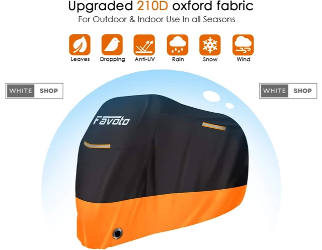 💯Telo copri moto Resistente e impermeabile, Copertura resistente UV 210D XXXL💯