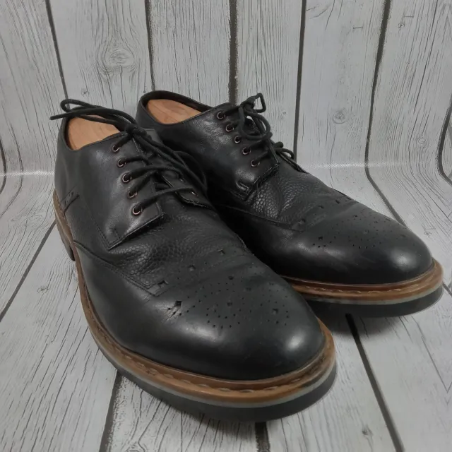 CLARKS 16501 MEN’S Black Leather Oxfords Dress Shoes Size 13 M EUC! $19 ...