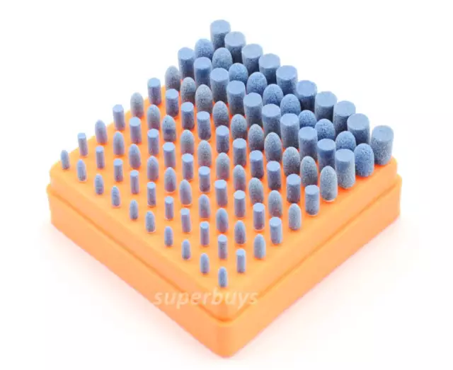 1, 5, 100pc 3mm Ceramic Stone Mounted For Rotary Die Grinder Drill Bit Tool Set