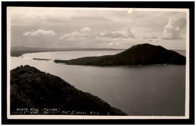 Vintage RPPC Photo Postcard - Murray Views No.4 North Heads, Port Stephens, NSW