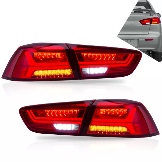 VLAND LED Fanali Posteriori Per 2008-2017 Mitsubishi Lancer EVO X Proiettore 2X