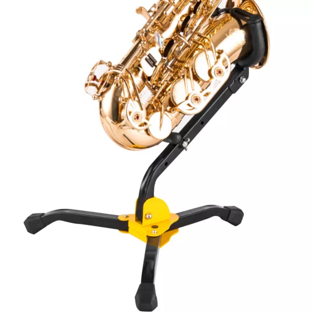 Metal Foldable Adjust Alto Tenor Sax Saxophone Tripod Stand SLS