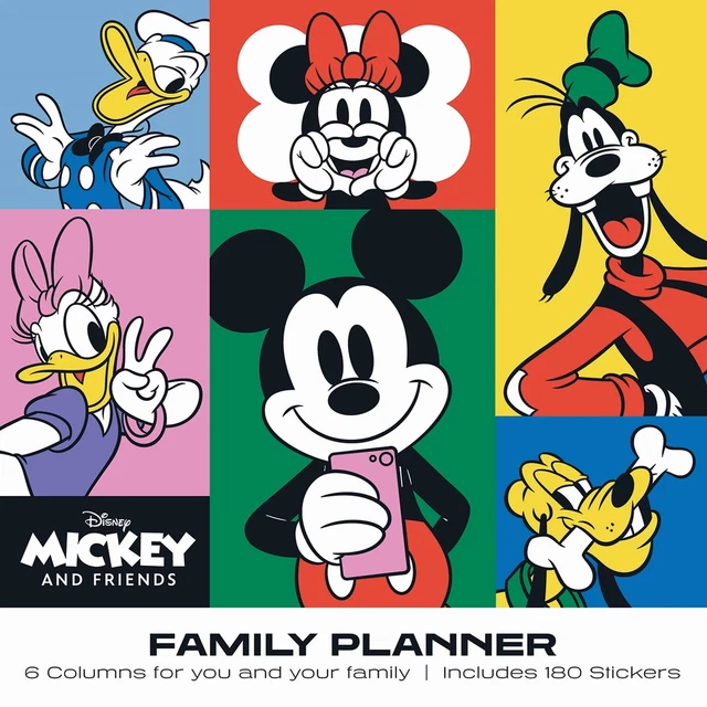 DISNEY MICKEY AND Friends Calendar 2024 Month to a View Family