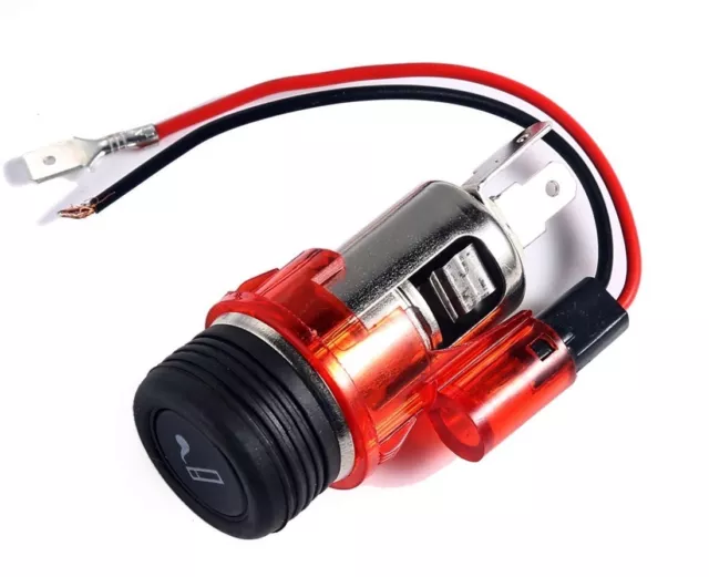 Rouge Prise Allume Cigare pour Renault Clio Scenic Megane Twingo Kangoo Laguna