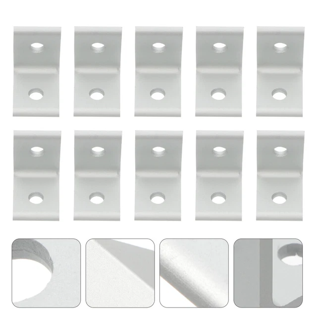 10 Pcs Metal Corner Brackets Wood Corner Brackets Kitchen Cabinet Shelf